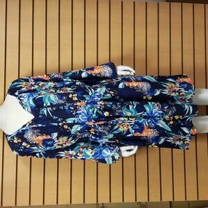 Ava & Viv Floral Print Long Sleeve Dress Size 1X